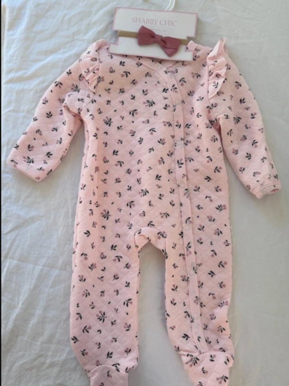 Shabby Chic Baby Apparel Set 3-6M